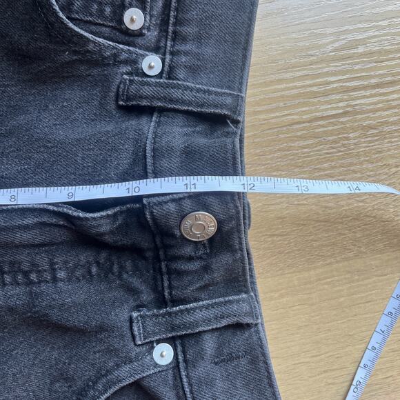 $128 NWT Madewell 90s Straight Leg Jeans Women's Size 26 Black Wash Denim NM186 - Picture 4 of 8